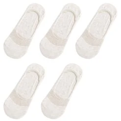 5 Paires De Chaussettes Invisibles Et Antidérapantes En Coton Pour Femme • Moment Cocooning -Maison Série 80014 tl6vrt