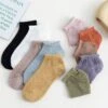 5 Paires De Chaussettes Courtes En Maille Fine Pour Femmes • Moment Cocooning