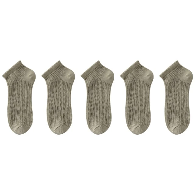 5 Paires De Chaussettes Courtes En Maille Fine Pour Femmes • Moment Cocooning 14 5 Paires De Chaussettes Courtes En Maille Fine Pour Femmes • Moment Cocooning – Image 12