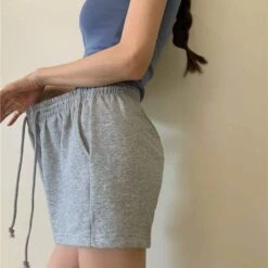 Short Cocooning Matière Jogging Pour Femme • Moment Cocooning -Maison Série 81113 645864