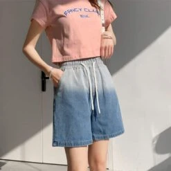 Short Bermuda Cocooning En Jean Pour Femme • Moment Cocooning -Maison Série 81366 n9t0go