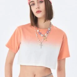 Crop-top Bicolore En Coton • Moment Cocooning