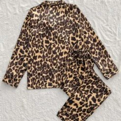 Ensemble De Pyjama En Satin Imprimé Animaux • Moment Cocooning 13 Ensemble De Pyjama En Satin Imprimé Animaux • Moment Cocooning -Maison Série 83923 256617