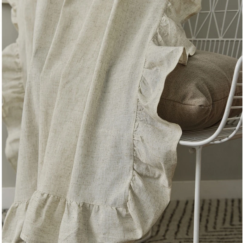 Rideau à Volants En Coton Et Lin Semi Ombrage • Moment Cocooning 8 Rideau à Volants En Coton Et Lin Semi Ombrage • Moment Cocooning – Image 6