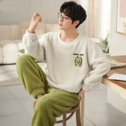 Ensemble Pyjama Thermique Pour Homme • Moment Cocooning