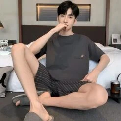 Pyjama D'été Agréable Pour Homme • Moment Cocooning -Maison Série 89083 33rmpn