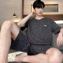 Pyjama D'été Agréable Pour Homme • Moment Cocooning -Maison Série 89083 5nncbp