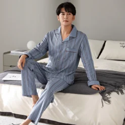 Pyjama Deux Pièces Style Grand-père Pour Homme • Moment Cocooning -Maison Série 89364 yo8fzo