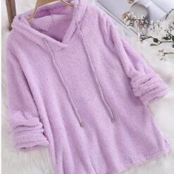 Pull à Capuche Peluche • Moment Cocooning -Maison Série 9279 7d5551