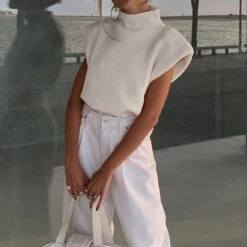 Pull Tricot Sans Manche • Moment Cocooning -Maison Série 9374 137a10