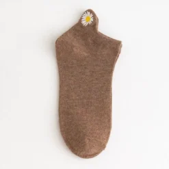 Chaussettes Marguerites • Moment Cocooning -Maison Série Chaussettes cor ennes d t pour femmes jolies chaussettes fleurs 11