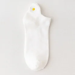 Chaussettes Marguerites • Moment Cocooning -Maison Série Chaussettes cor ennes d t pour femmes jolies chaussettes fleurs 13