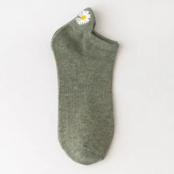 Chaussettes Marguerites • Moment Cocooning -Maison Série Chaussettes cor ennes d t pour femmes jolies chaussettes fleurs 14