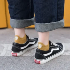 Chaussettes Marguerites • Moment Cocooning -Maison Série Chaussettes cor ennes d t pour femmes jolies chaussettes fleurs 4
