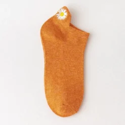 Chaussettes Marguerites • Moment Cocooning -Maison Série Chaussettes cor ennes d t pour femmes jolies chaussettes fleurs 9