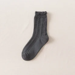 Chaussettes à Volants • Moment Cocooning -Maison Série Chaussettes volants pour femmes kawaii calcetines de la mujer mignonnes femmes meias mujer skarpetki meia calcetas 13