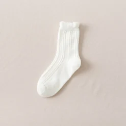 Chaussettes à Volants • Moment Cocooning -Maison Série Chaussettes volants pour femmes kawaii calcetines de la mujer mignonnes femmes meias mujer skarpetki meia calcetas 6