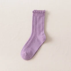 Chaussettes à Volants • Moment Cocooning -Maison Série Chaussettes volants pour femmes kawaii calcetines de la mujer mignonnes femmes meias mujer skarpetki meia calcetas 7