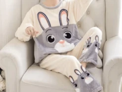 Pyjama Chaud Lapin Pour Femme • Moment Cocooning