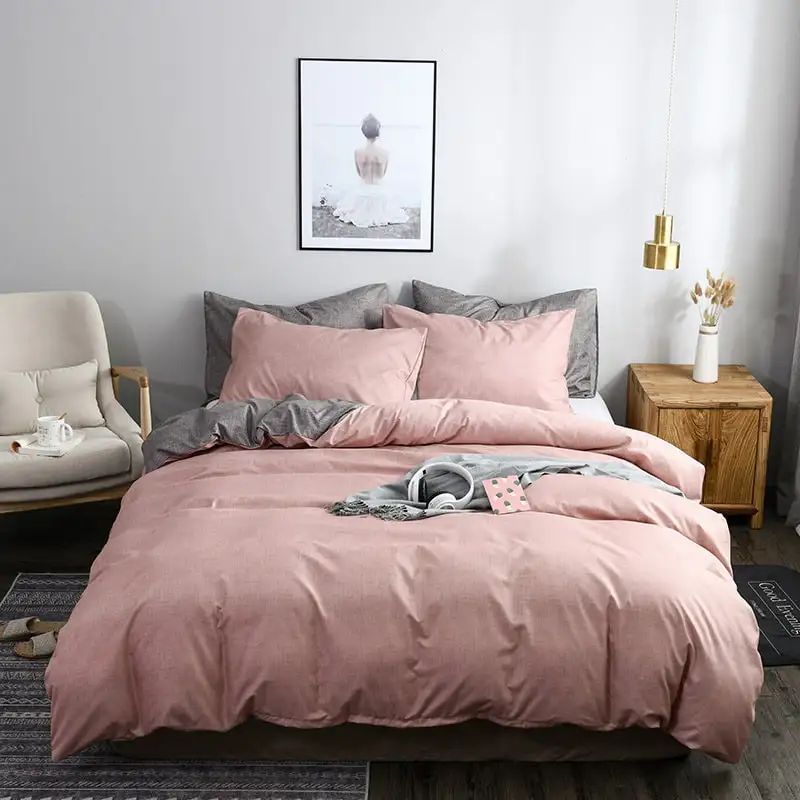 Housse De Couette De Couleur Unie Avec Ses Taies D'oreiller • Moment Cocooning 3 Housse De Couette De Couleur Unie Avec Ses Taies D'oreiller • Moment Cocooning
