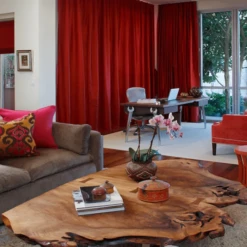 Rideau Rouge Cocooning De Théâtre • Moment Cocooning -Maison Série RTHEATRE2