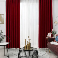 Rideau Court Occultant En Tissu De Velours • Moment Cocooning -Maison Série Rideaux occultants courts en tissu velours couleur unie gris pour fen tre de salon chambre coucher 2