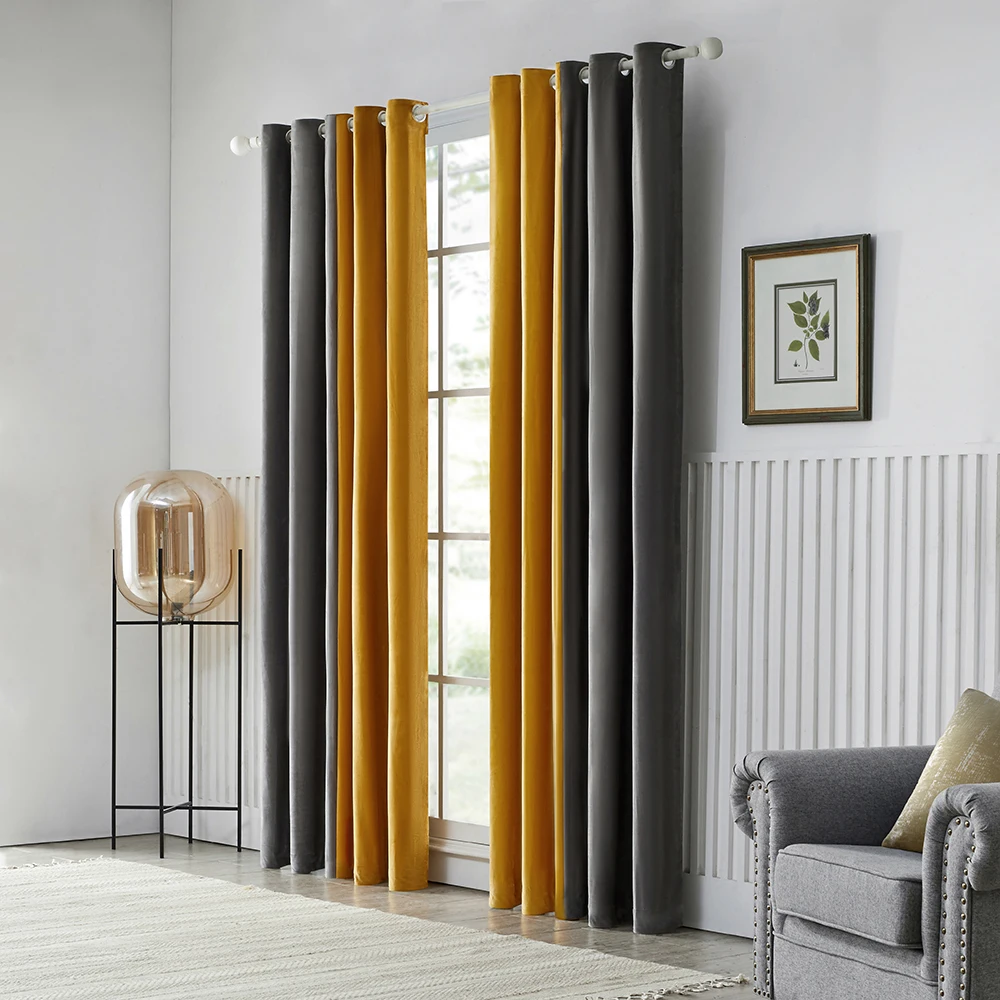 Rideau Occultant En Velours Bi-color • Moment Cocooning 5 Rideau Occultant En Velours Bi-color • Moment Cocooning – Image 3