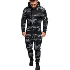 Survêtement Jogging Camo Décontracté à Capuche Pour Homme • Moment Cocooning -Maison Série Surv tement D contract pour Homme Ensemble Deux Pi ces Sweat Capuche et Pantalon V tements 3