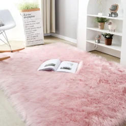 Tapis Cocooning En Fourrure Extra Longue • Moment Cocooning 15 Tapis Cocooning En Fourrure Extra Longue • Moment Cocooning -Maison Série Tapis pais peau de mouton douce pour salon tapis en peluche chambre Imitation laine tapis de 1