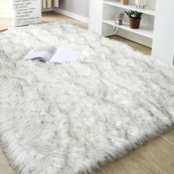 Tapis Cocooning En Fourrure Extra Longue • Moment Cocooning 18 Tapis Cocooning En Fourrure Extra Longue • Moment Cocooning -Maison Série Tapis pais peau de mouton douce pour salon tapis en peluche chambre Imitation laine tapis de 4