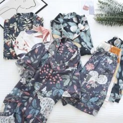 Pyjama D'été En Viscose à Motifs Pour Femme • Moment Cocooning