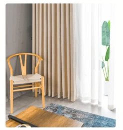 Rideau Uni Occultant En Coton Et Lin • Moment Cocooning -Maison Série ridbeige 1